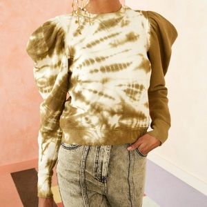 Ulla Johnson Olive Tie Dye Harlan Pullover.